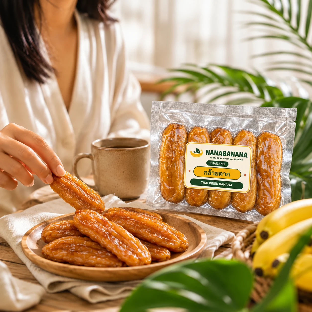 กล้วยตาก NanaBanana กับกาแฟในช่วงพัก